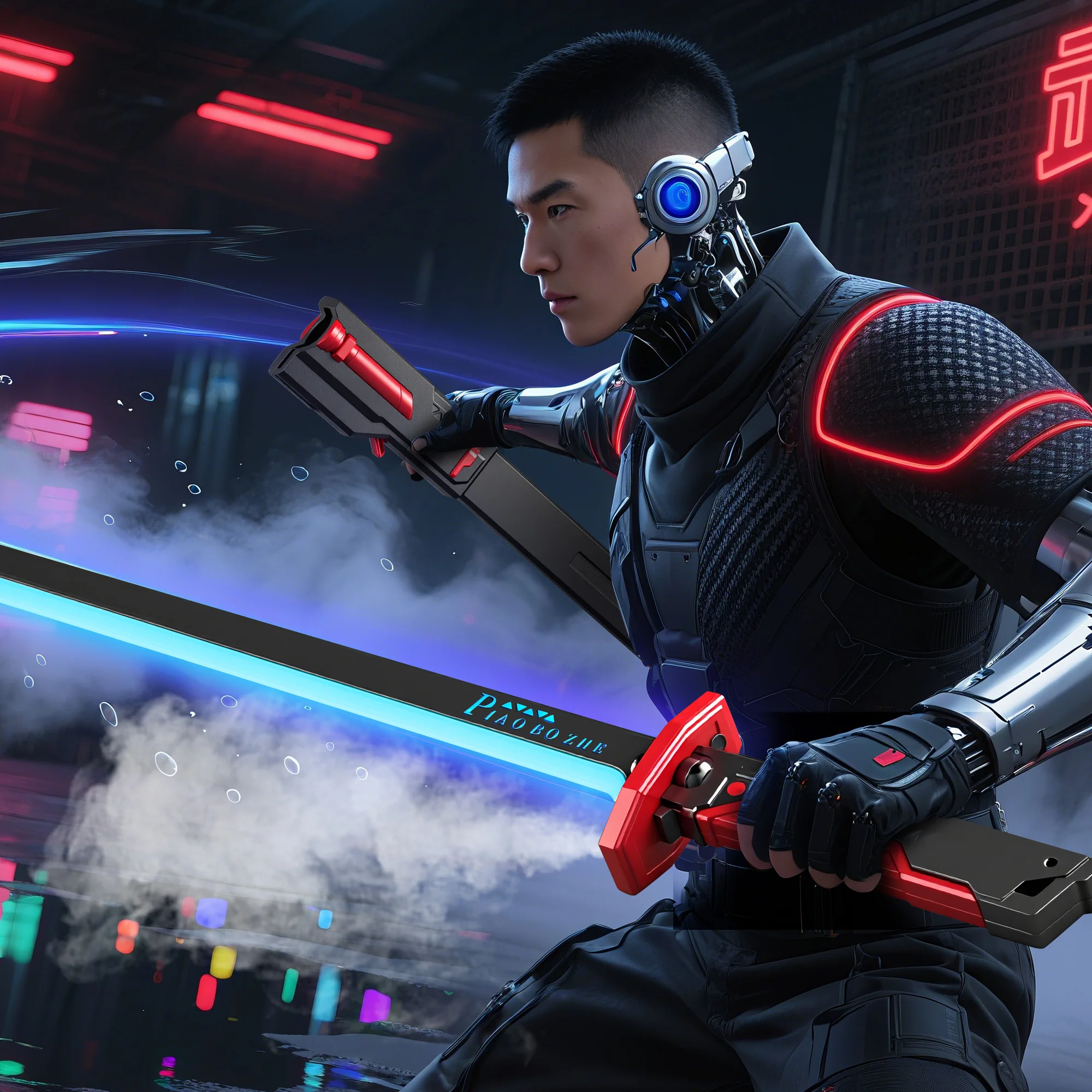 سيف ليزر جديد مع دخان متعدد الألوان تغيير أضواء LED تأثيرات صوتية لعبة الخيال العلمي للأطفال الكبار الدعامة السيف تأثيري هدية #4