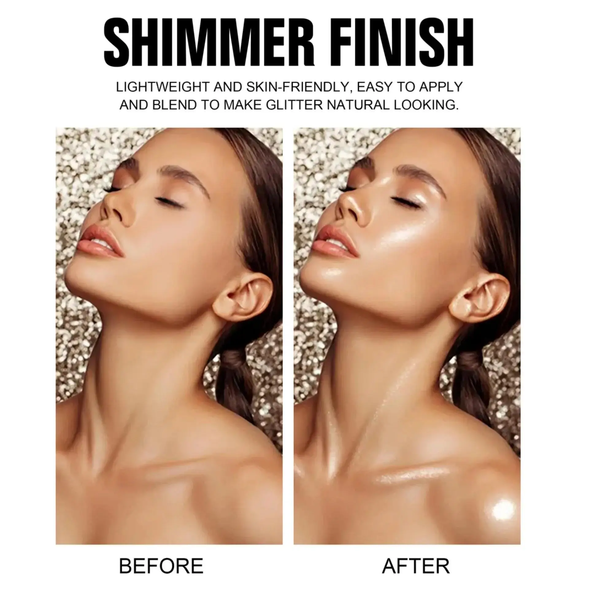 5 ألوان لامعة مسحوق رذاذ للجسم الوجه الشعر ماكياج بريق تمييز اشراق البريق مستحضرات التجميل الطرف #3