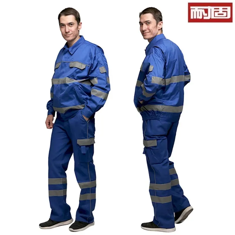 Durable Work Clothes Men's Jacket Set Cotton