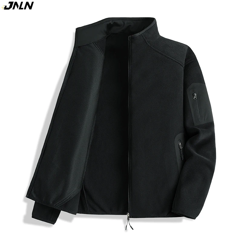 

JNLN Men‘s Women‘s Winter Fleece Jacket Outdoor Windproof Thermal Fleeced Clothing Unisex Hiking Camping Climbing Sport Coat