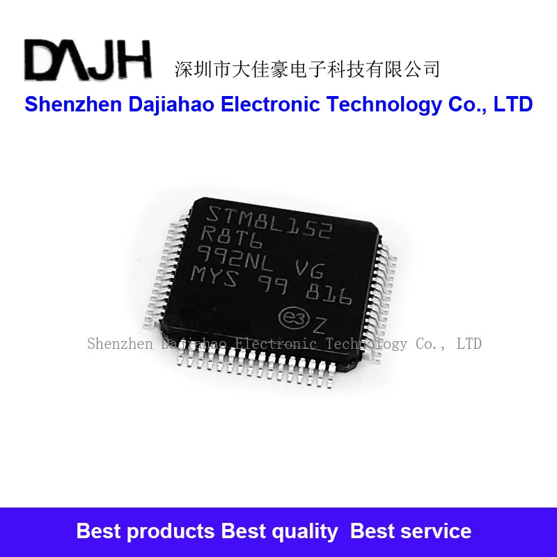 1pcs/lot STM8L152R8T6 STM8L152  IC MCU 8BIT 64KB FLASH 64LQFP ic chips