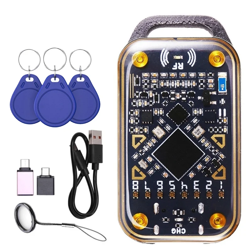 

A25P Chameleon Ultra Smart Chip Reader RFID NFC Дубликатор Эмулятор 125K 13,56M ID IC Card Decode + 3XCUID Брелок