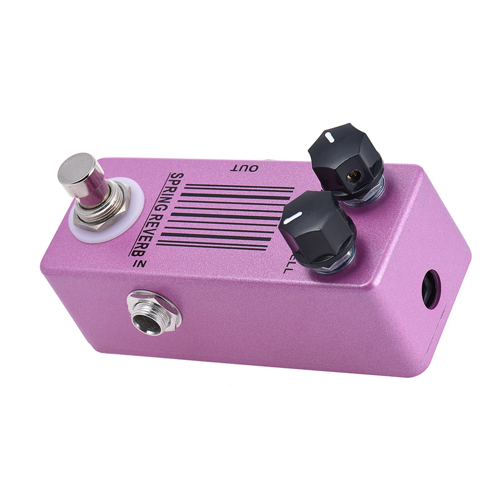 MOSKY Spring Reverb Mini Single Guitar Effect Pedal True Bypass Guitar Parts Guitar Accessories Purple Color