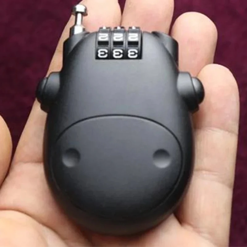 Candado de Cable de Acero para Motocicleta, Candado de Cable con Contraseña de 4 Dígitos para Casco de Bicicleta, Tanque de Combustible, Antirrobo