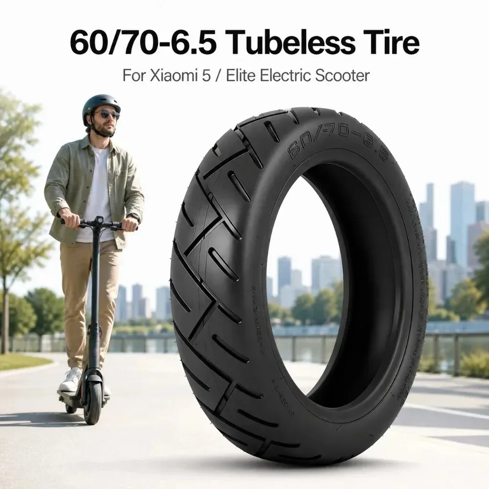 60/70-6.5 Schlauchloser Reifen für Xiaomi 5/5 Pro/5 Max, 10x2.5 pannensicherer Straßenreifen Ersatzteil