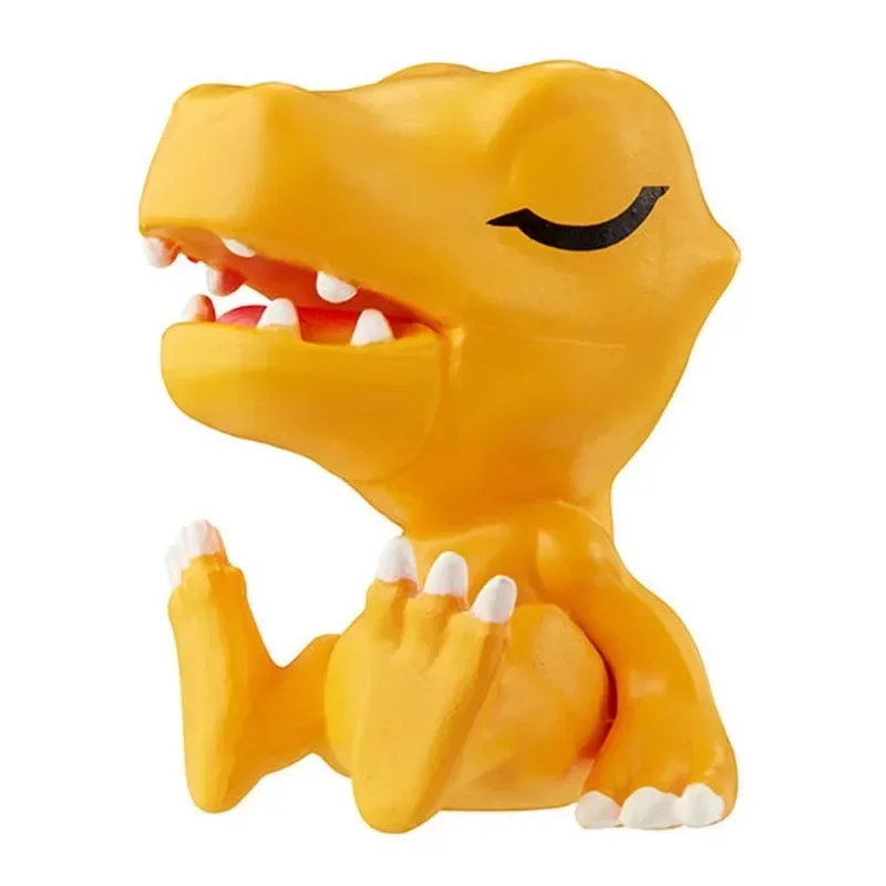 ألعاب كبسولة Bandai-Anime Digimon Adventure Agumon ، نموذج شخصية الحركة ، مجموعة ألعاب حقيقية ، هدايا عيد الميلاد