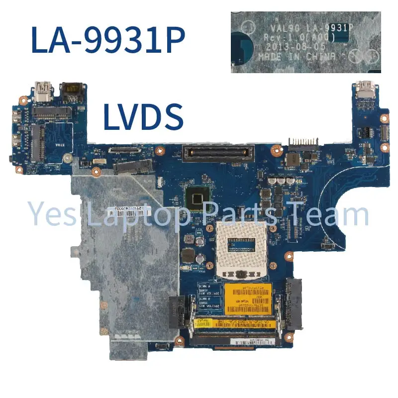 Imagem -03 - Notebook Motherboard para Dell Latitude E6440 Laptop Mainboard La-9931p La-9932p La-9933p La-9934p 0d5ch1 007kgn 085m2v 0x8dn1