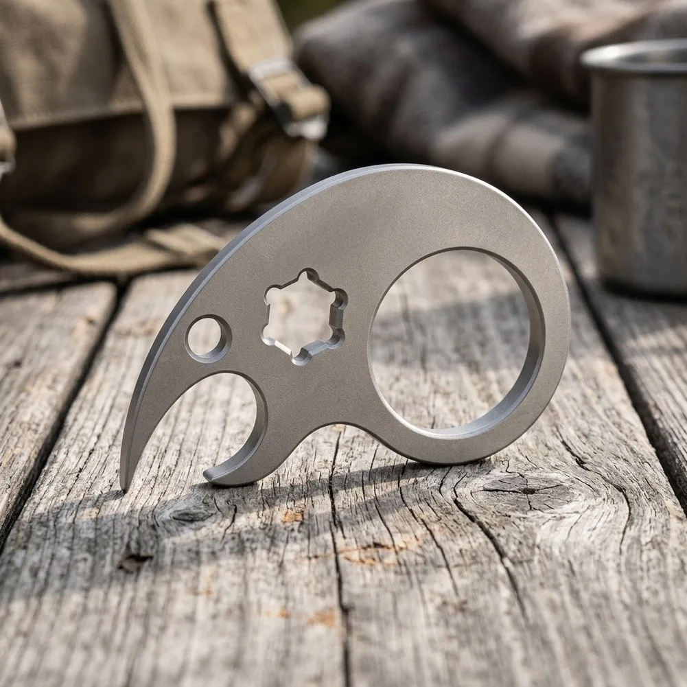 For Ultra L'ight Alloy Pry Bar For For Multi Tool Bottle Opener Hex Wrench Portable Keychain For Crowbar For Outdoor For Camp
