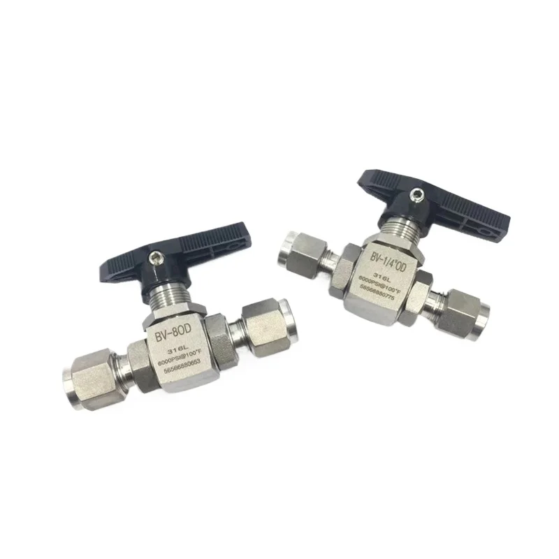 6000 رطل لكل بوصة مربعة ارتفاع ضغط 3 4 6 8 10 12 -20 مم 1/8 1/4 "3/8 1/2" 3/4 1 "ضغط الاتحاد 316L الفولاذ المقاوم للصدأ اغلاق الكرة صمام #4