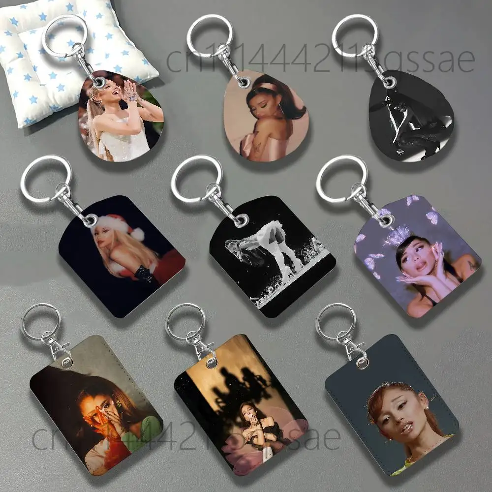 A-Arianas petal G-Grande For AirTag Case Card Sleeve Holder ID Credit Bank Access Keychain For Air Tag Shell