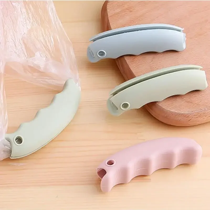 Silicone Bag Carrying Handle Bag Clips Shopping Bag Knob Relax Protection Hands Outdoor Portable Carrying Tool Home Daily Usage