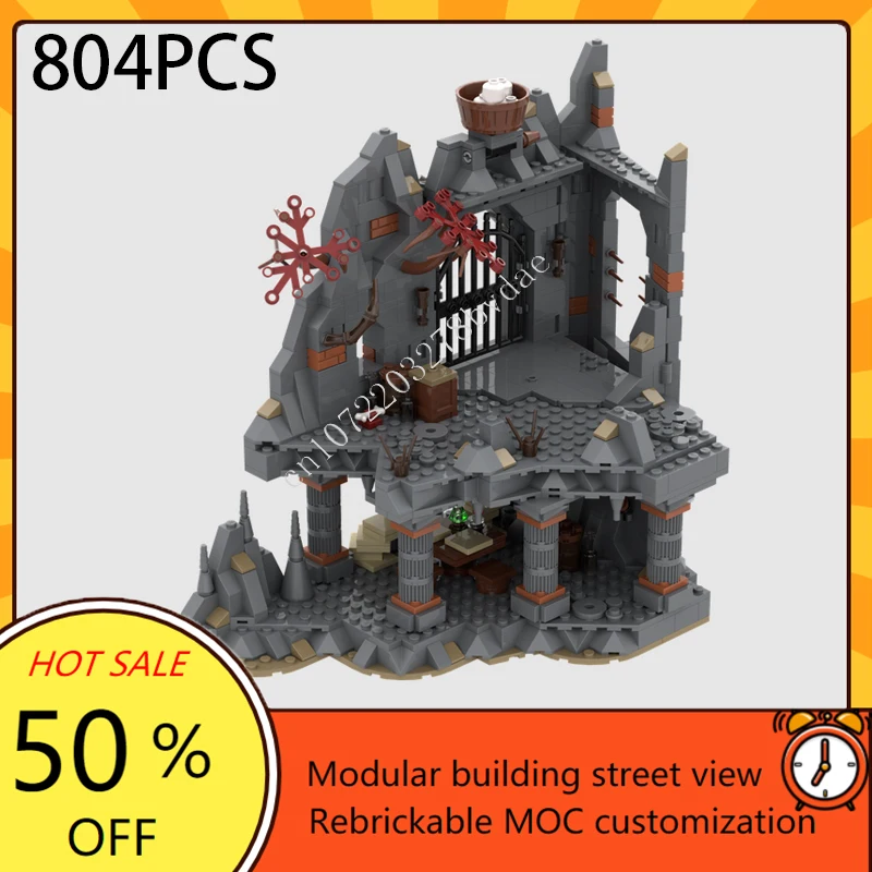 MOC Medieval Castle Custom Puzzle Model UCS Dol-Guldur Technical DIY Assembly Architecture Set Toy For Xmas Child Holiday Gift