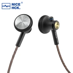 NICEHCK EB2S Earphone HD Mirophone Earbud L Plug 15.4mm LCP Dynamic Vocal Music Headset Wired 4.4mm In-ear Monitor B70/YD30/U2