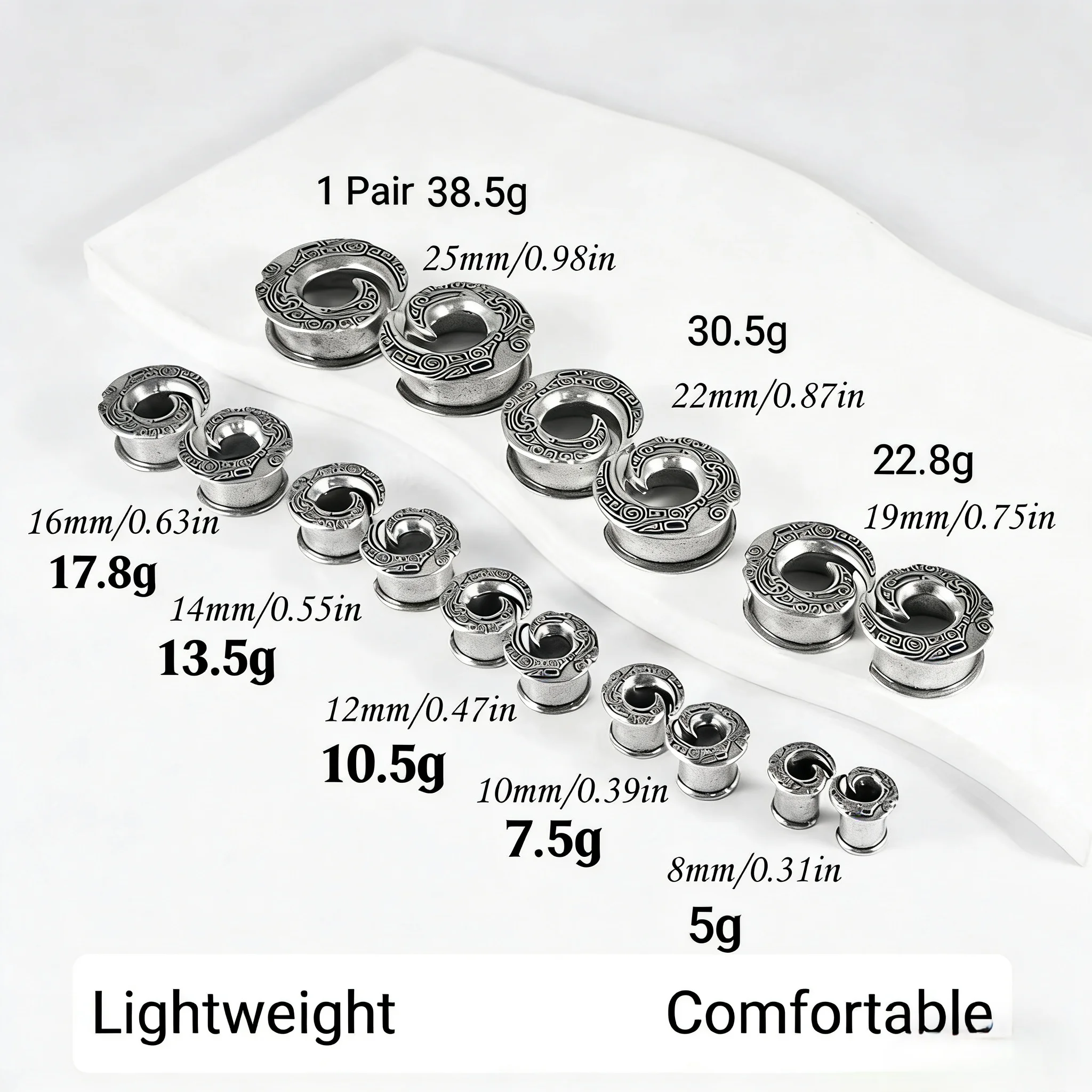 Pesos de Orelha Espiral Vintag - Body Jewelry Hangers avaliação e preço