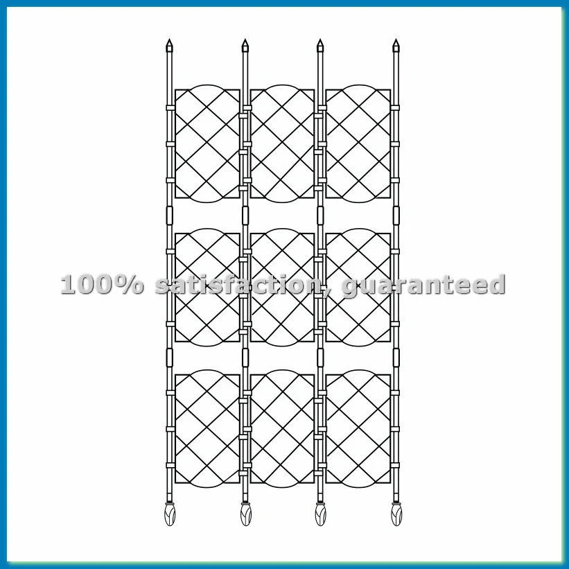Plant Climbing Rattan Frame Outdoor Climbing Plant Garden Trellis Potted Plant Trellis Plant Support Screen Style Frame-AT35
