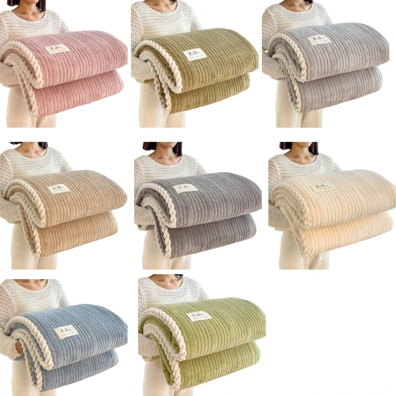 Luxury Fuzzy Plushes Blanket with Fluffys Jacquard Texture, Warm Throw Blanket for Home Decoration 120x200cm 150x200cm