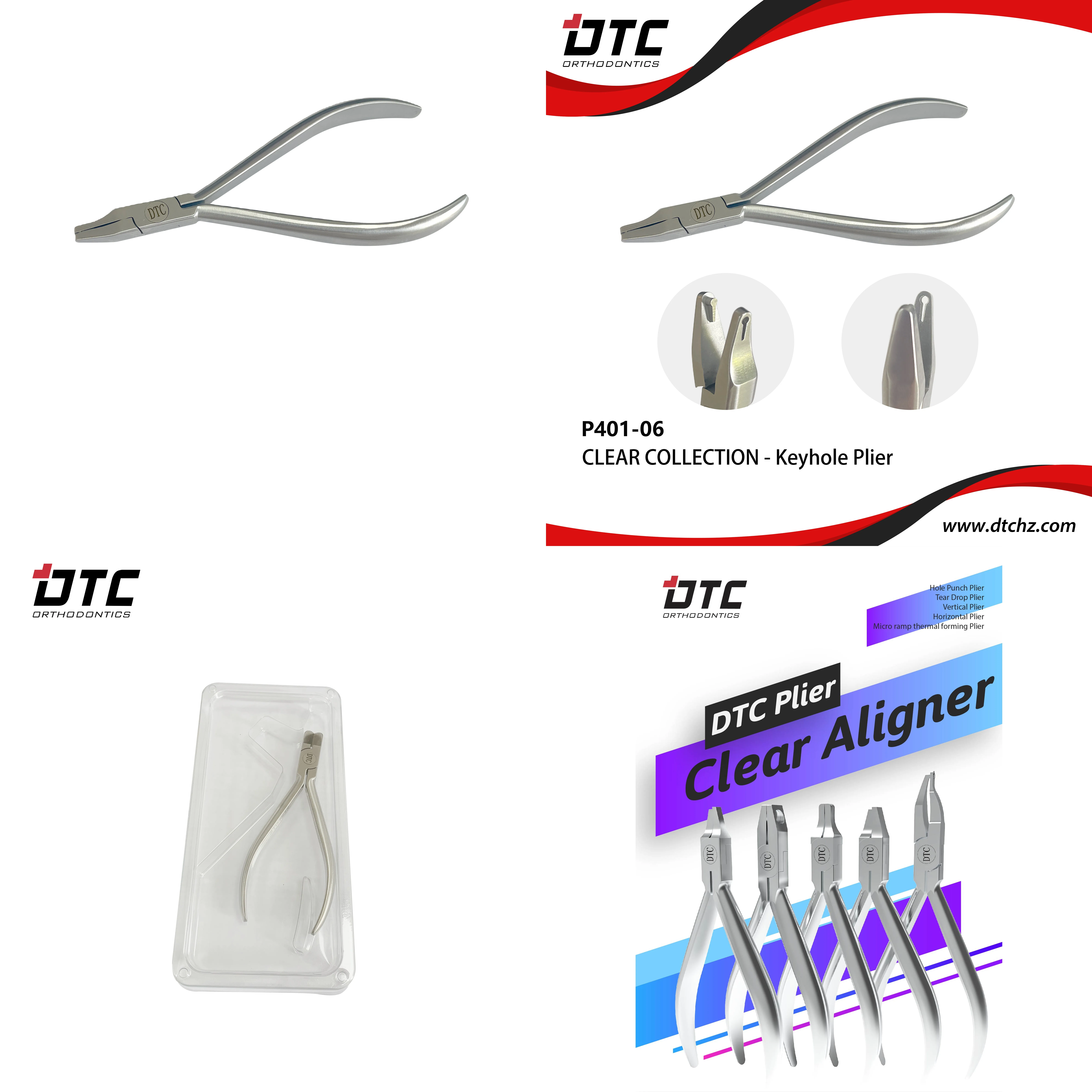 Orthodontic Transparent Aligner Clamp Kit Keyhole Clamp