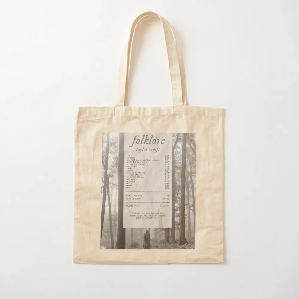 

Folklore receipt Tote Bag Shopper bag Women's beach bags Tote Bag