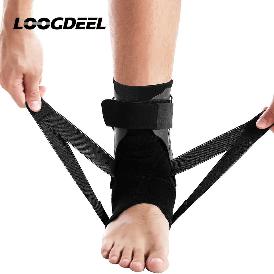 LOOGDEEL Adjustable Foot Protector Sprain Ankle Brace Stabilizer Guard Orthosis Ankle Support Joint Fixed Sport Basketball Strap