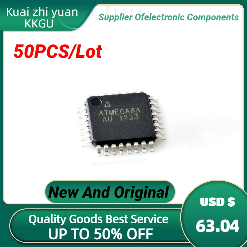 

50PCS/Lot New And Original ATMEGA8A-AU ATMEGA8AU-TH ATMEGA8A-U IC MCU Chip Pic TQFP32 Chipset Quality Goods