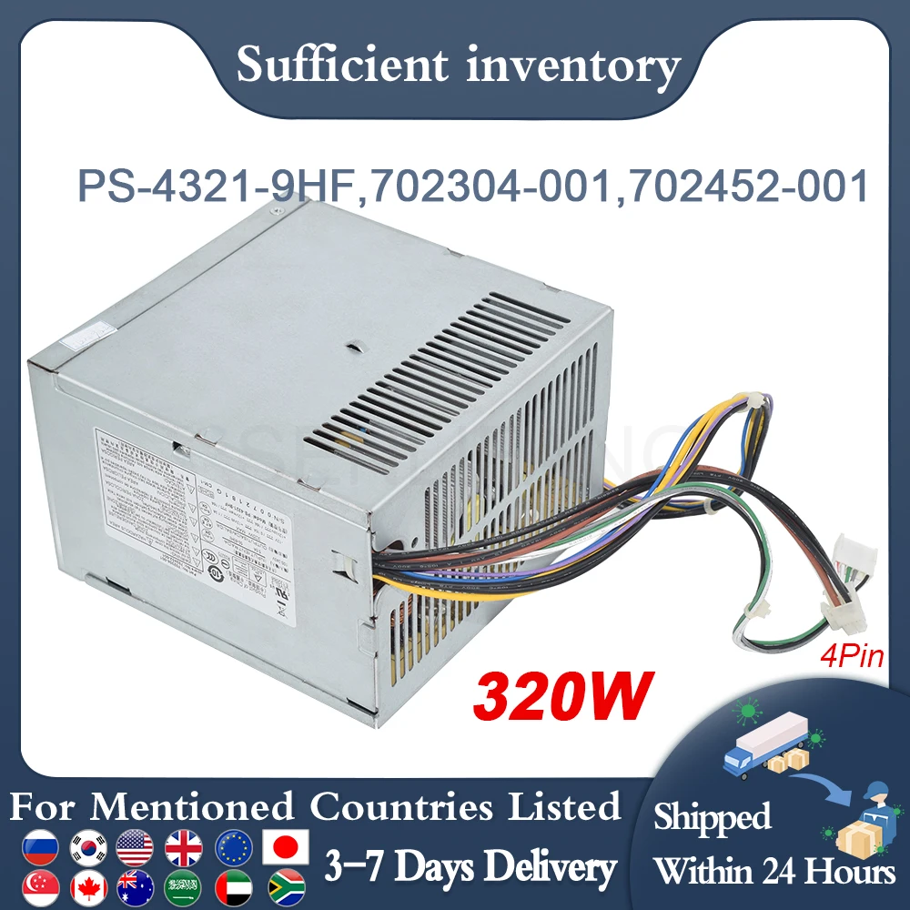 Hot Selling For HP 800G1 600 G1 320W Power Supply PS-4321-9HF 702304-001 702306-001 702452-001 702305-002 707906-001 Used