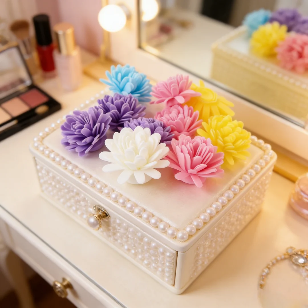 100pcs Pink Hydrangea Flower Rattan Sticks Fireless Fragrances Reed Diffuser Stick DIY Ornaments Home Decor