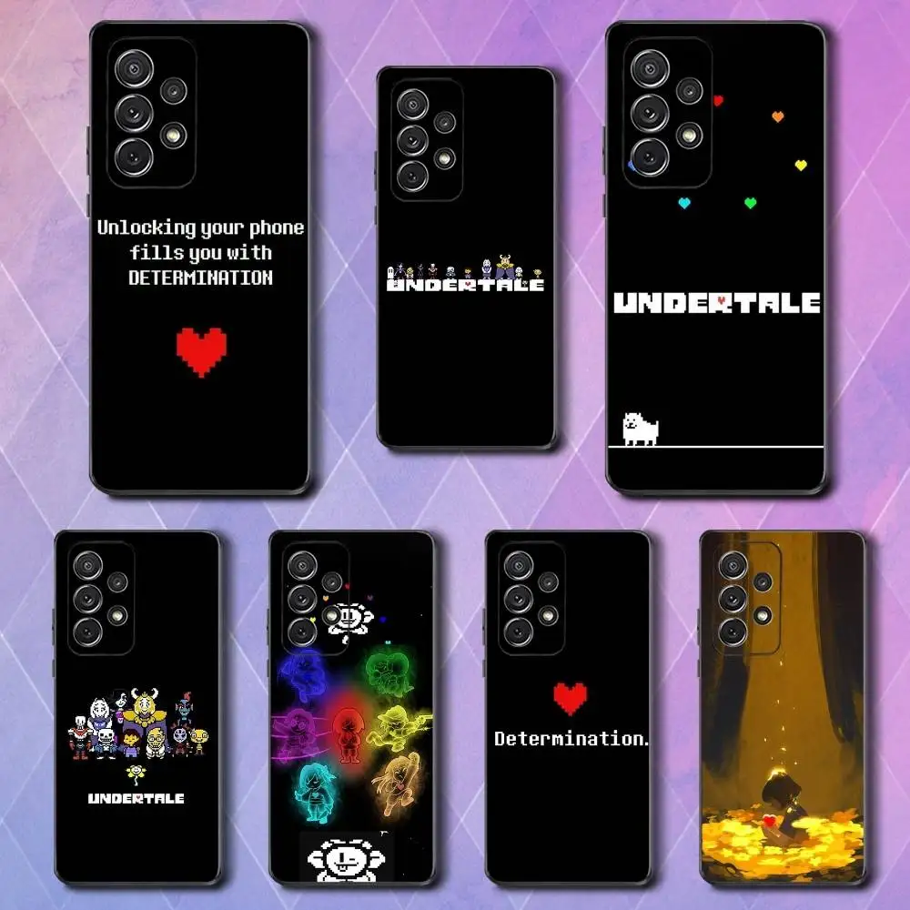 

Hot U-Undertale-ES Game Phone Case For Samsung S25,S24,S23,S22,S21,S20,S10,Ultra,Plus,Lite,FE,Soft Silicone Black Cover
