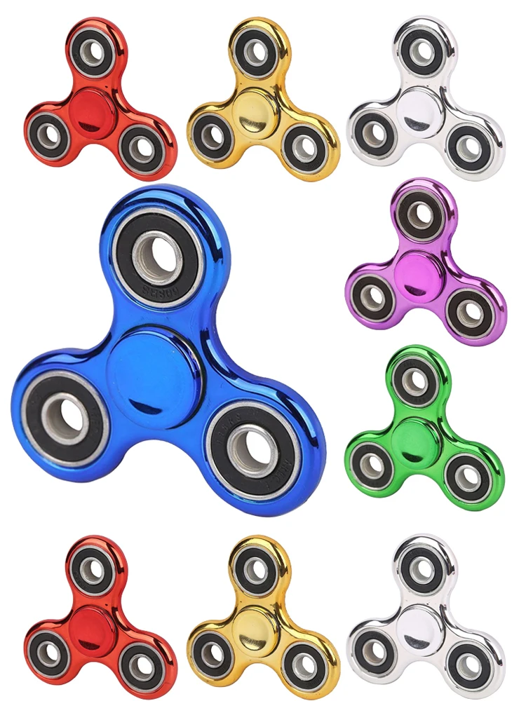 Regenbogen-Fidget-Spinner-Spielzeug aus Metall, UFO-förmige Handspinner, Geschenk für Kinder und Erwachsene, Drehspitze zur Konzentrationserhöhung am Schreibtisch – Detail 9