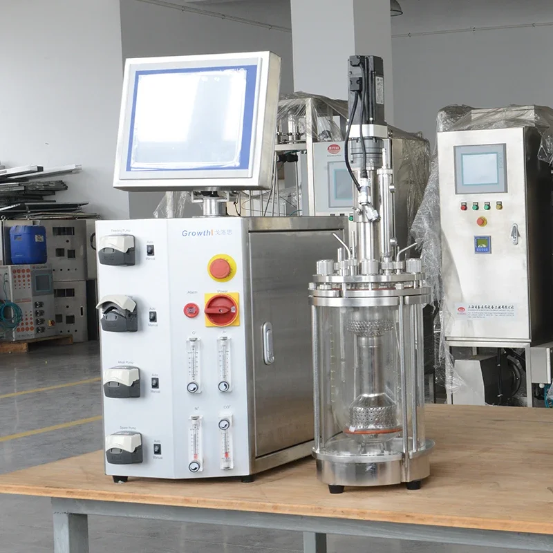 Lab Glass Bio Reactor for Fermentation Purposes in Laboratories