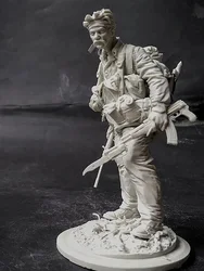 Resin soldier 1/16 modern stand guard soldier  stand  Model Unassambled Unpainted  Figure Building Kit