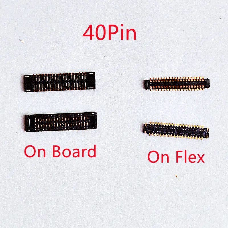 10 pz 40pin Display LCD connettore FPC a bordo schermo Flex Plug Port per Samsung Galaxy A10S A107 A20S A207 G6200 A6S A22 5G