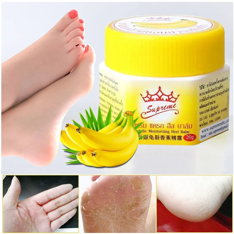 Moisturizing Hand Foot Dead Skin Remover Banana Oil Anti-dry Crack Foot Cream Cracked Heel Repair Feet Care Banana Essence Cream