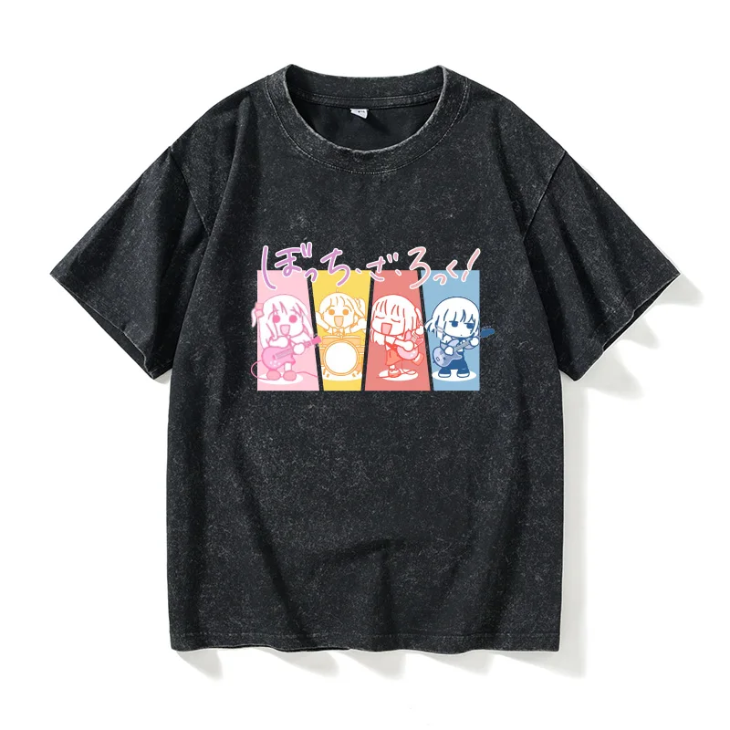 

round Ne ort Sve T-irt Anime Surroundings Solo Ro Music Women's Faion Cotton Summer Casual Loose Fit T-irt