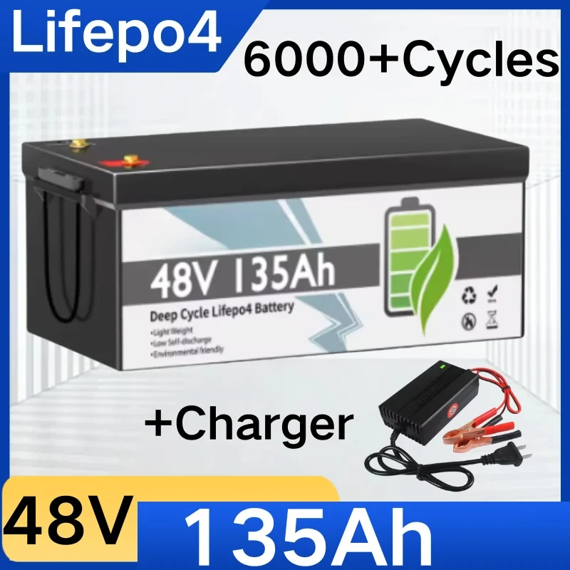 AliExpress SUTENAI 48V 135Ah Lifepo4 Bluetooth Lithium Battery with Integrated 200A BMS Smart Charger over 6000 Deep Cycling Battery for Electric V