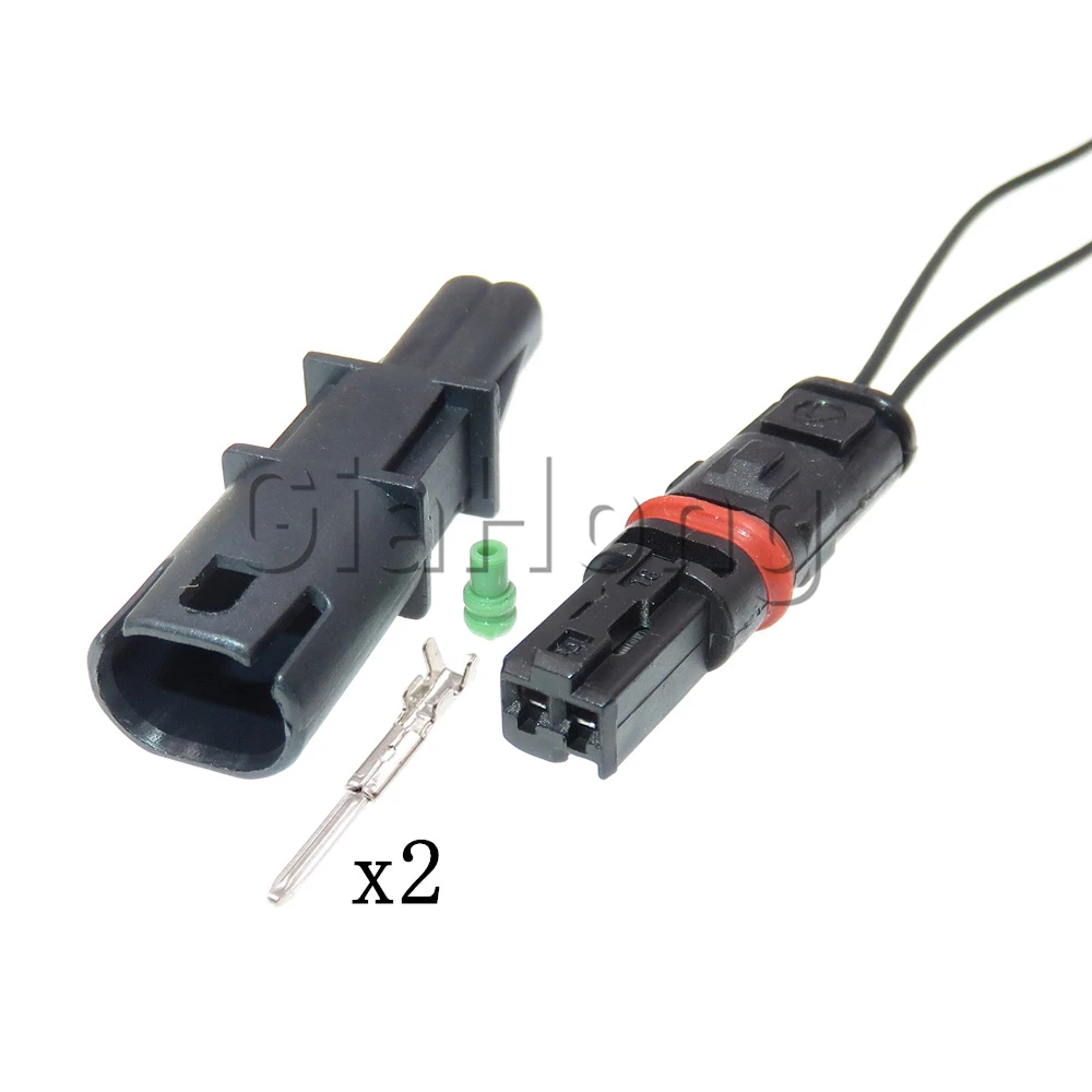 1 Set 2 Ways Car AC Assembly Modification Plug Power Connector With Cables Auto Samll Current LED Lights Socket For BMW