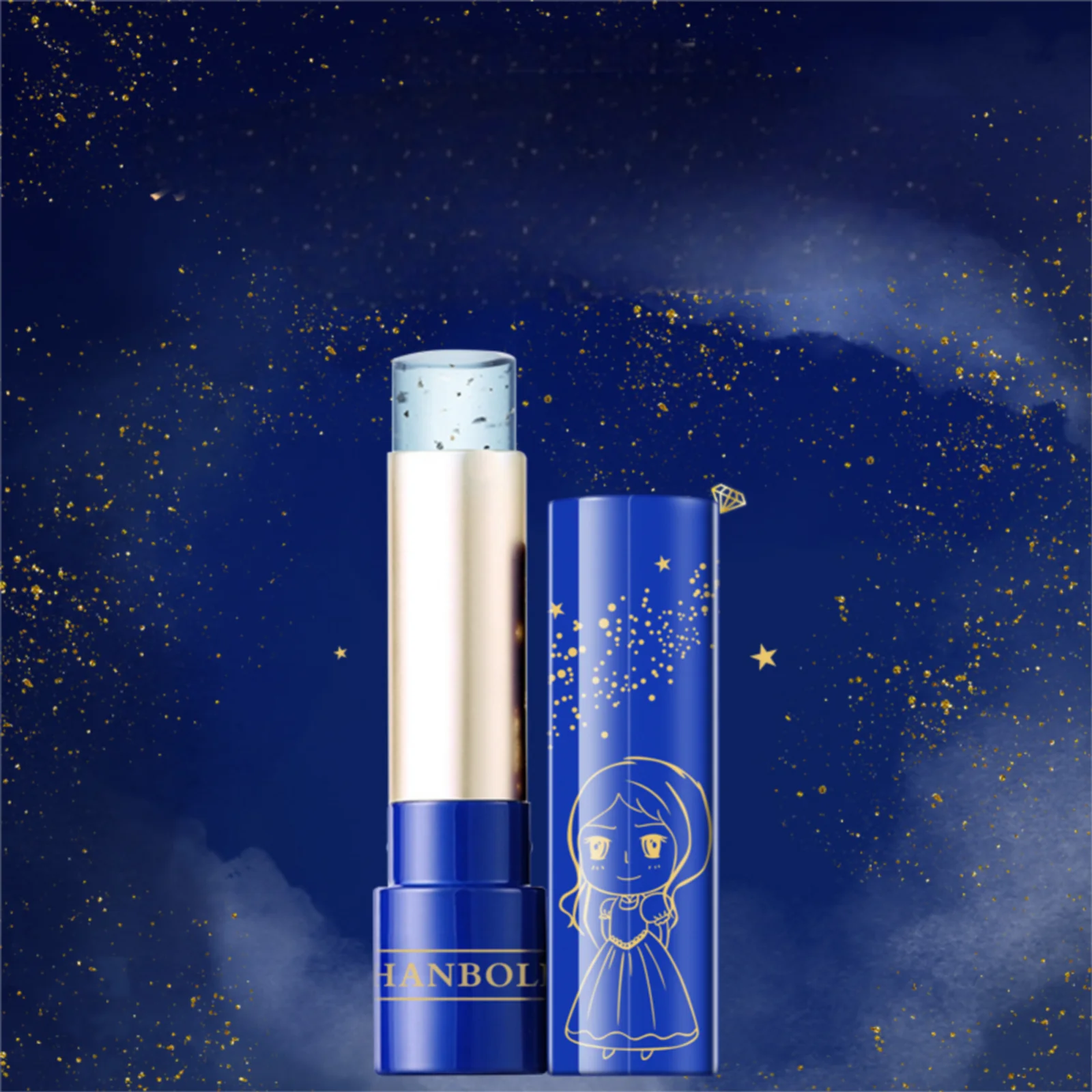 1PC Smooth Finish, Temperature Changes, Lip Care, Creamy Makeup Effect, Non-stick Cup, Clear Cream, Lip Balm, Christmas Gift