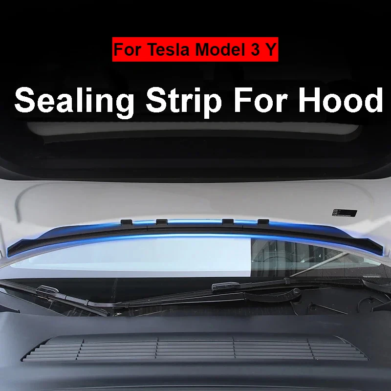 Waterproof Strip for Tesla Model 3 Y Weatherstrip Front Trunk Hood Chassis Air Inlet Protective Cover Seal Strips Accesories