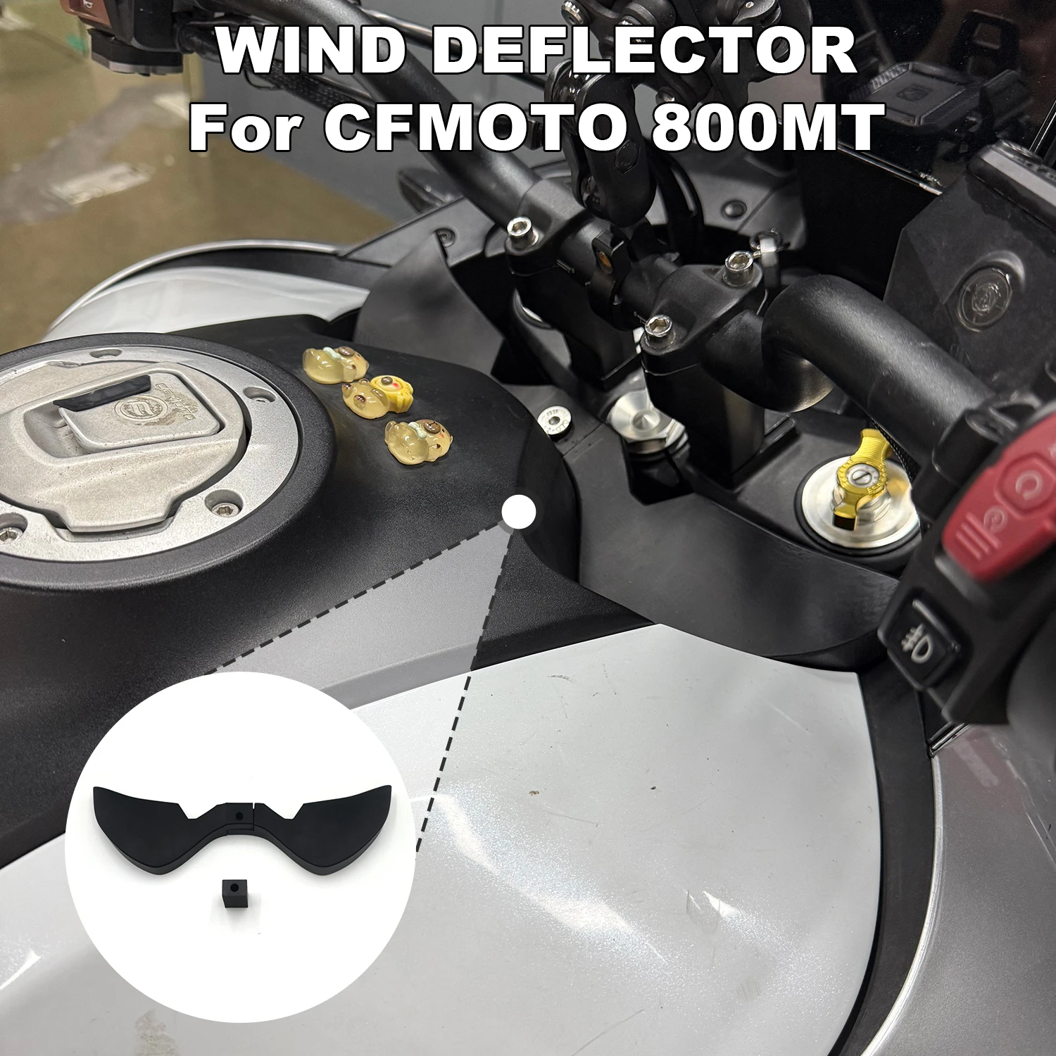 For CFMOTO 800 MT 800MT 800-MT Motorcycle Cockpit Windshield Windscreen Deflector Wind Updraft Airflow Panel Accessories