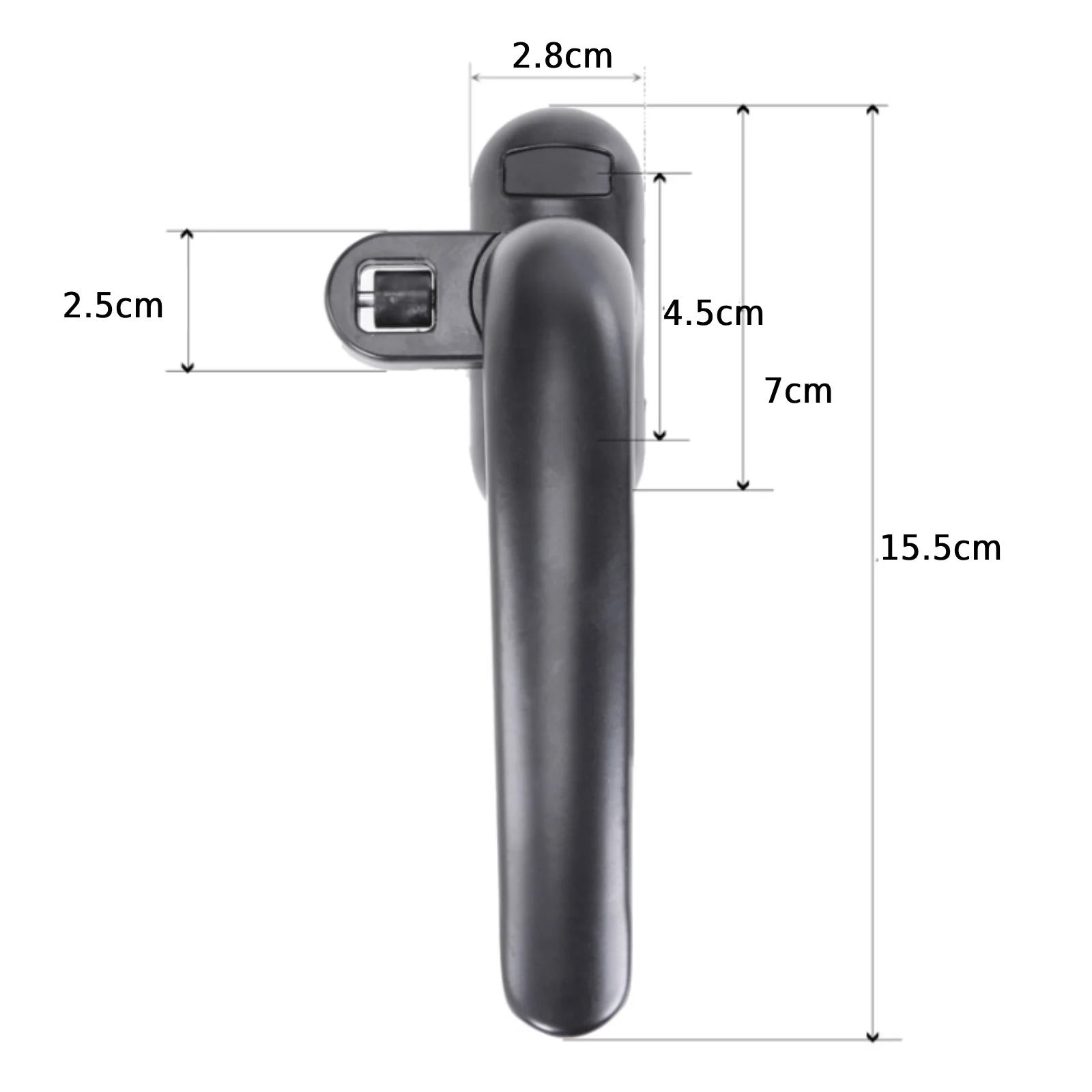 1 Set Window Handles Aluminum Alloy with Lock Handle Thickened Replacement Door Handle Window Hardware for Home Bathroom Office image 6
