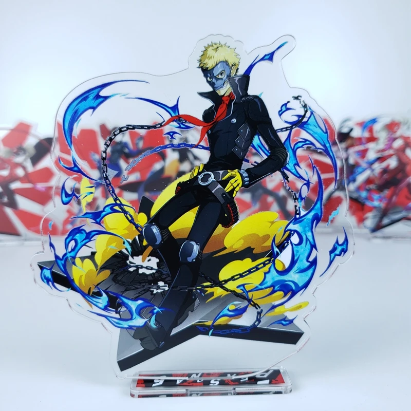 لعبة P5 Amamiya Ren Ryuuji Morgana Takamaki Ann Niijima Makoto Figure Doll Anime Acrylic تقف لعبة كوسبلاي للهدايا