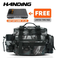 HANDING Multifunction Fishing Bags Waterproof Bags Large Capacity Fishing Tackle for Outdoors Fishing Hiking Hunting Camping