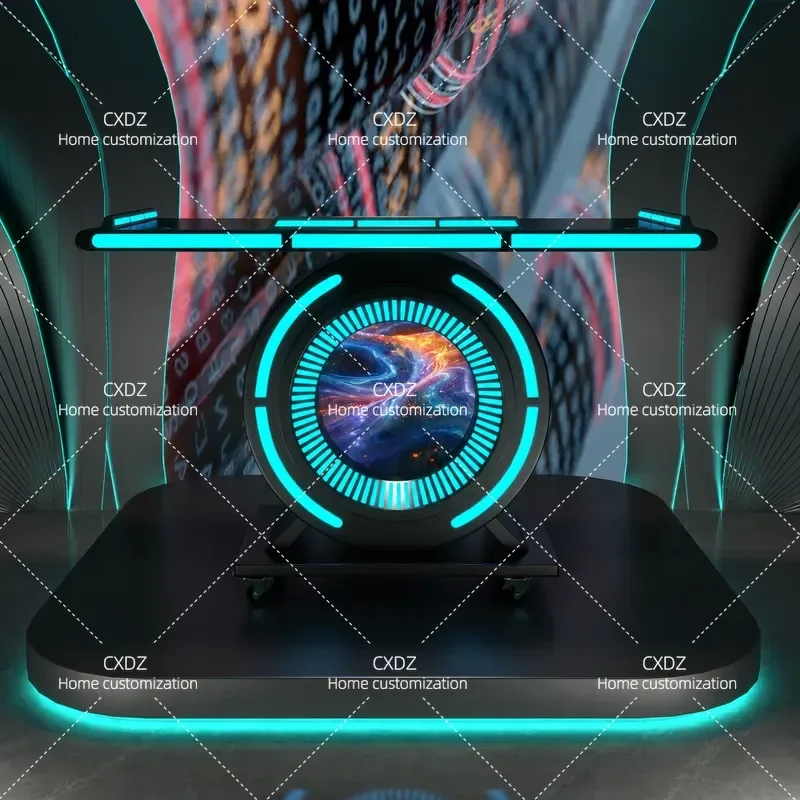 Removable DJ Station Disc Player Shelf Luminous Table for Music Venue Customizable Design