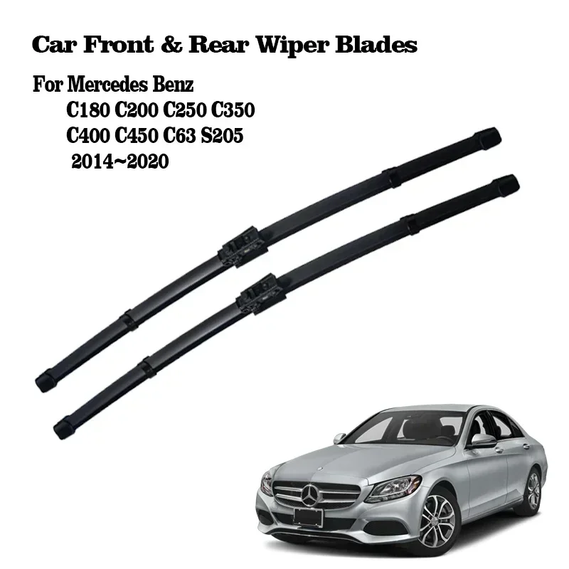 Car Wiper Blades for Mercedes Benz C180 C200 C250 C350 C400 C450 C63 S205 2014~2020 Front Windscreen Wipers Car Accessories 2019