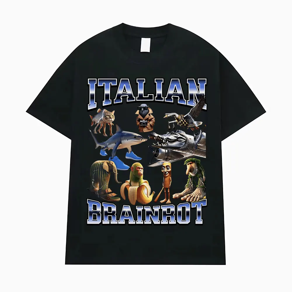 Tralalero Tralala Funny Shark Meme T-shirt Gifts Men Women's Fashion Gothic Vintage T-shirts Male Casual Humor Oversized T Shirt image 3