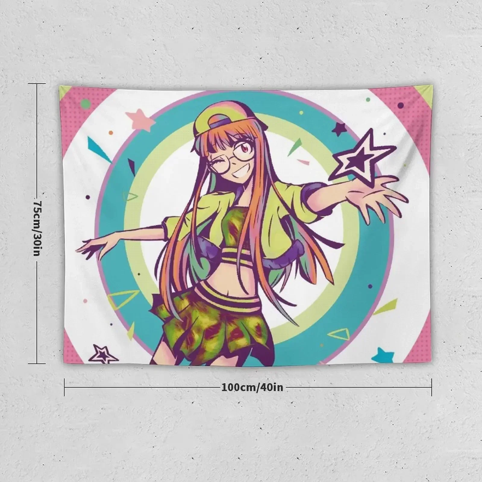 Copia de Dancing Futaba Tapestry Art Mural Room Decorator Cute Room Things Carpet Wall Tapestry