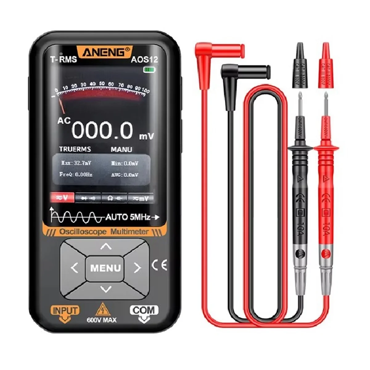 

TFBC AOS12 2-in-1 Oscilloscope Multimeter 5MHZ 48MSa/S Sampling Portable Oscilloscope Multifunctional Electrical Test