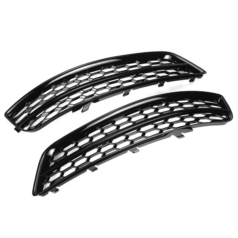 Black Car Front Bumper Fog Light Mesh Grille Parts For  A3 8P 2009-2013 Fog Lamp Honeycomb Cover 8P0807681 8P0807682D