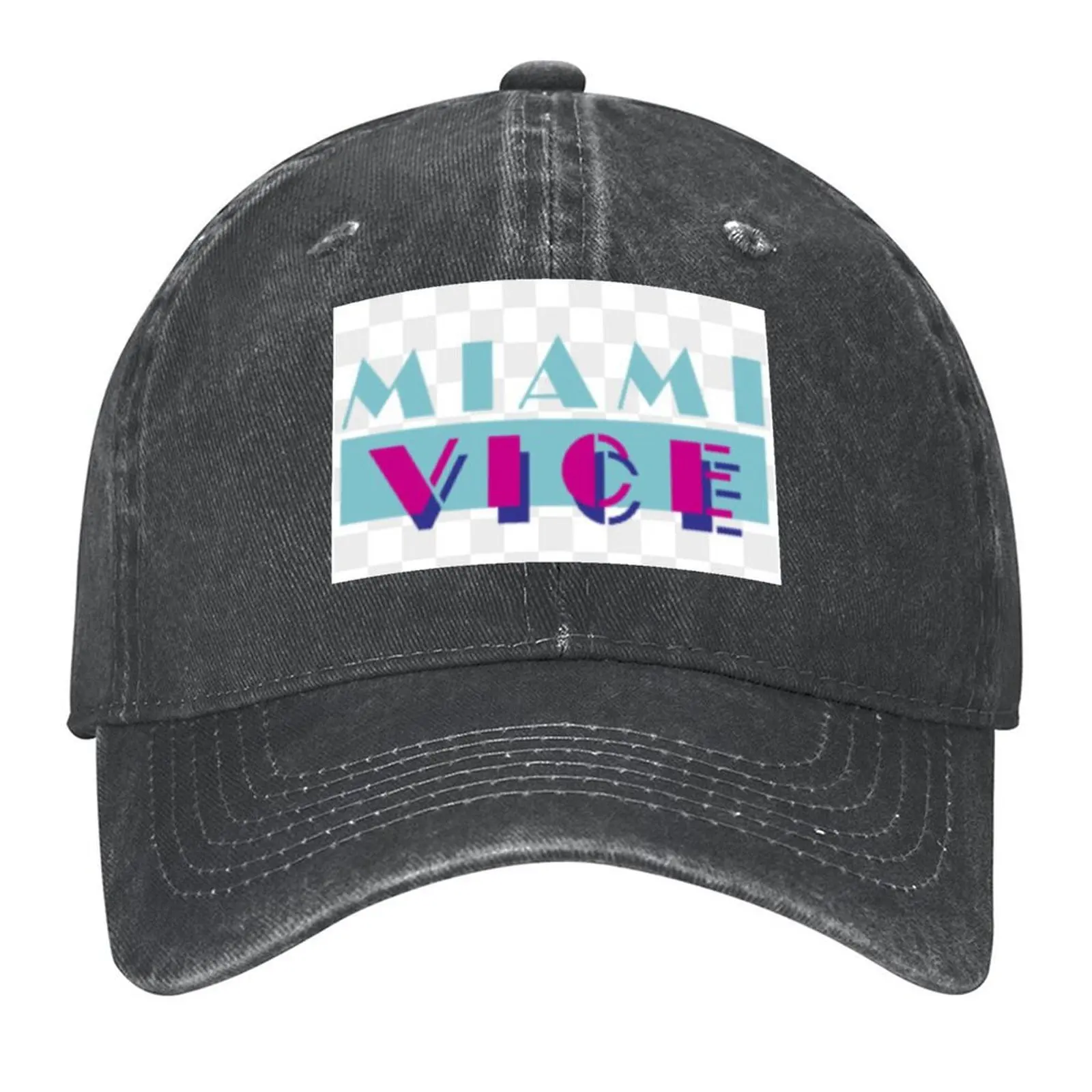 

miami vice theme logo Baseball Cap Luxury man cap Military Cap Man fishing hat dad hat Women's Beach Visor Men's