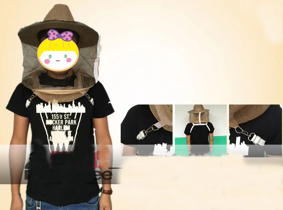 1 PC Fire Prevention Protection Veil Folding Ventilated Beekeeper Western Cowboy Fishing Hat Cap Beekeeping Hat