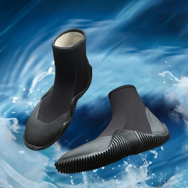 

2026 New Diving Boots Men Women Swimming High Top Warm Non Slip Surfing Deep Dive Thermal Wading Shoes Socks Diving Shoes
